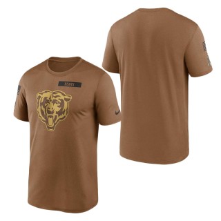 2023 Salute To Service Veterans Bears Brown Legend T-Shirt