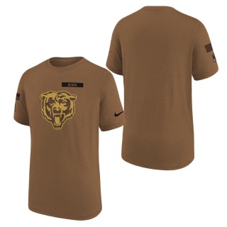 2023 Salute To Service Veterans Bears Brown Legend Youth T-Shirt