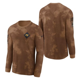 2023 Salute To Service Veterans Buccaneers Brown Long Sleeve T-Shirt