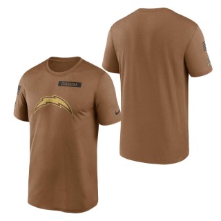 2023 Salute To Service Veterans Chargers Brown Legend T-Shirt