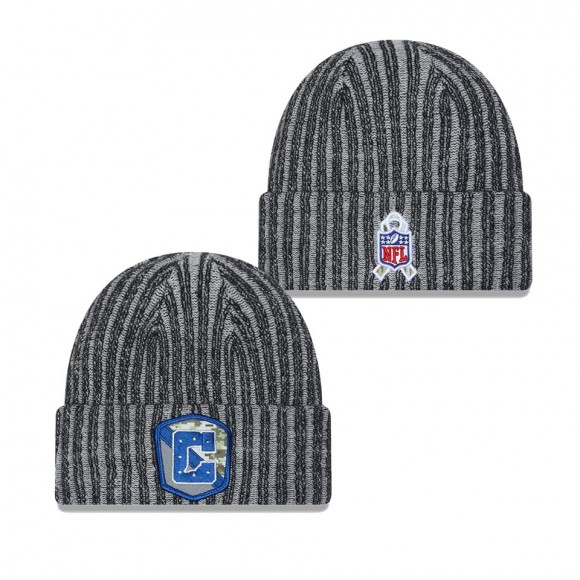 2023 Salute To Service Veterans Colts Black Cuffed Knit Hat