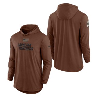 2023 Salute To Service Veterans Panthers Brown Lightweight Hoodie T-Shirt
