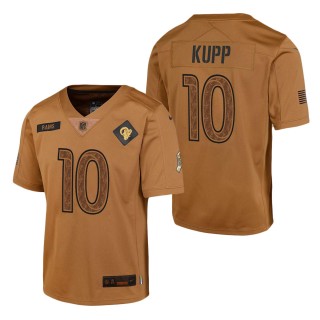 2023 Salute To Service Veterans Cooper Kupp Rams Brown Youth Jersey
