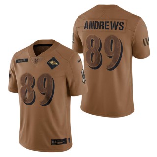 2023 Salute To Service Veterans Mark Andrews Ravens Brown Jersey
