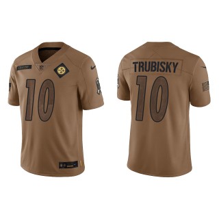 2023 Salute To Service Veterans Mitchell Trubisky Steelers Brown Jersey