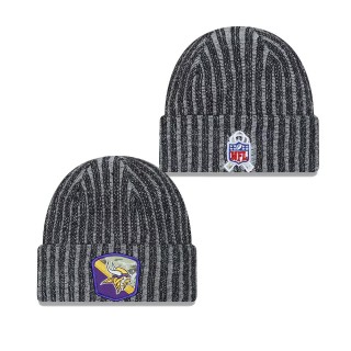 2023 Salute To Service Veterans Vikings Black Cuffed Youth Knit Hat