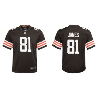 Youth Cleveland Browns Jesse James Brown Game Jersey