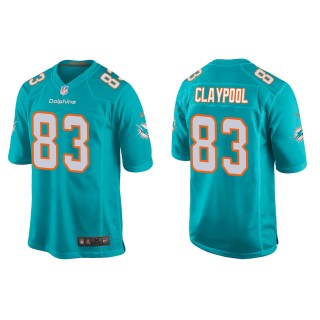 Dolphins Chase Claypool Aqua Game Jersey