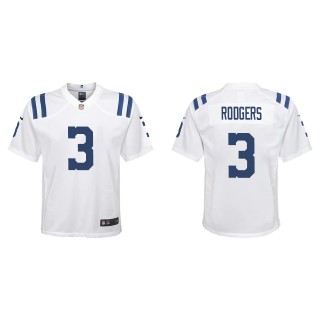 Youth Amari Rodgers Colts White Game Jersey