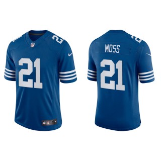 Men's Indianapolis Colts Zack Moss Royal Alternate Vapor Limited Jersey