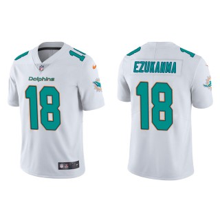 Men's Miami Dolphins Erik Ezukanma White Vapor Limited Jersey