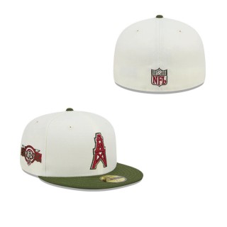 Houston Oilers Olive Branch 59FIFTY Fitted Hat