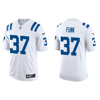 Men's Indianapolis Colts Jake Funk White Vapor Limited Jersey