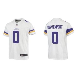 Youth Vikings Marcus Davenport White Game Jersey
