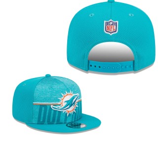 Men's Miami Dolphins Aqua 2023 NFL Training Camp 9FIFTY Snapback Hat